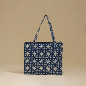 Handcrafted Cotton Quilted Handbag 17