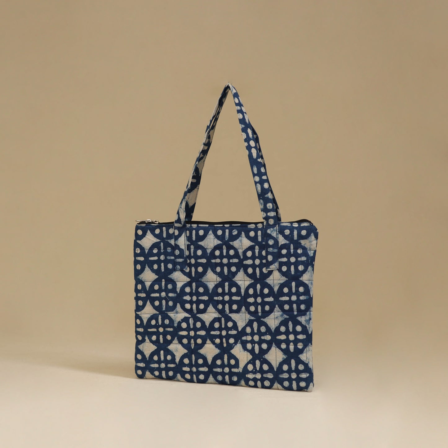 Handcrafted Cotton Quilted Handbag 17