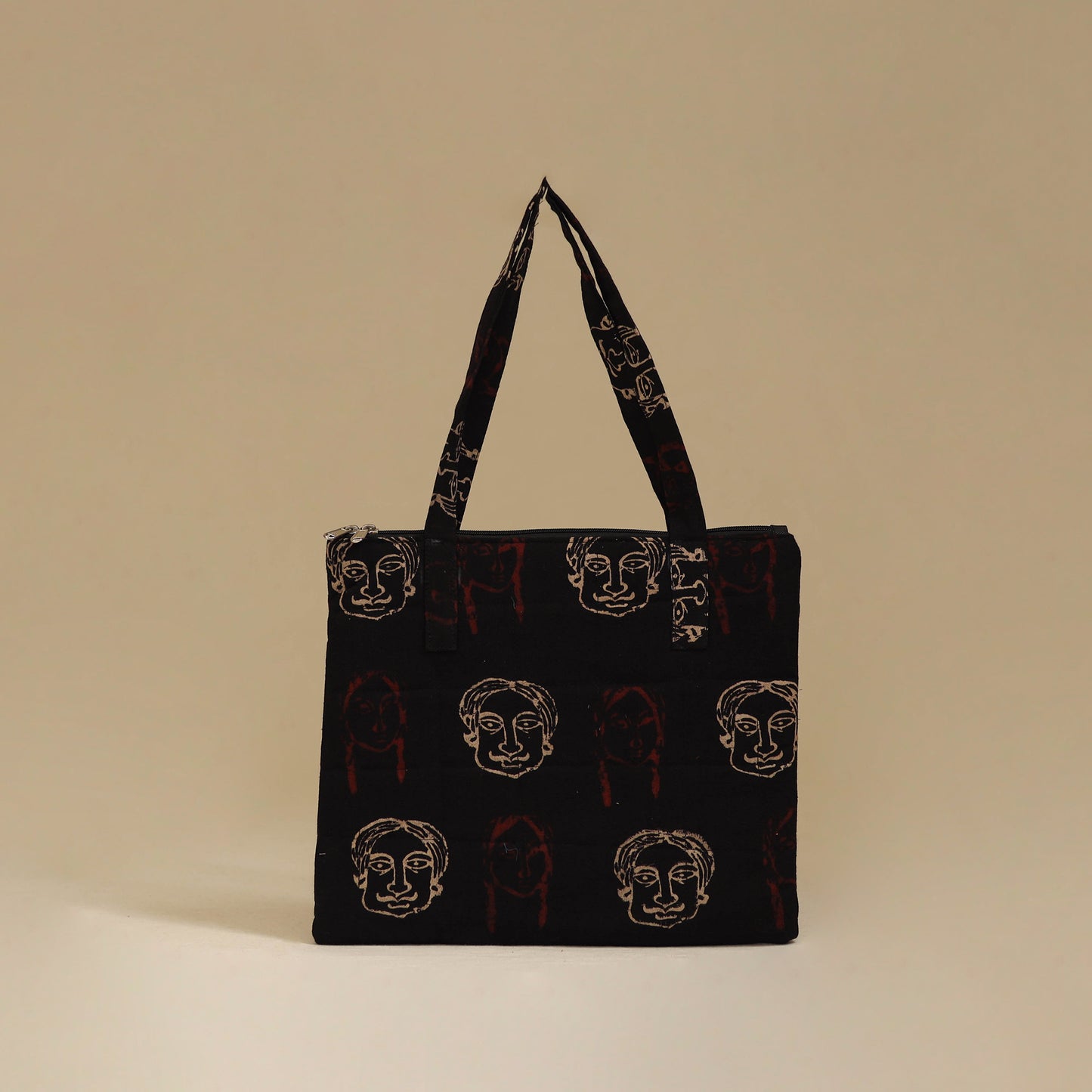 Handcrafted Cotton Quilted Handbag 18