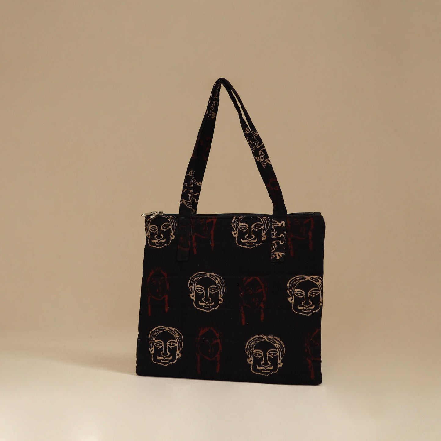 Handcrafted Cotton Quilted Handbag 18