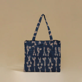 Handcrafted Cotton Quilted Handbag 19