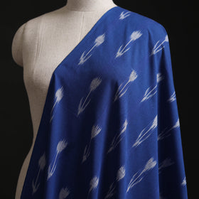 Blue - Pochampally Ikat Weave Cotton Fabric 13