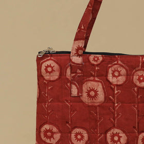 Handcrafted Cotton Quilted Handbag 21