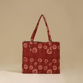 Handcrafted Cotton Quilted Handbag 21