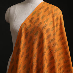 Orange - Pochampally Ikat Weave Cotton Fabric 14