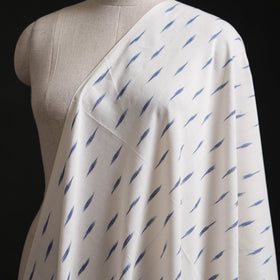 White - Pochampally Ikat Weave Cotton Fabric 15