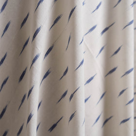 White - Pochampally Ikat Weave Cotton Fabric 15