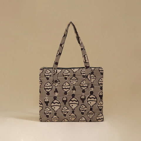 Handcrafted Cotton Quilted Handbag 25