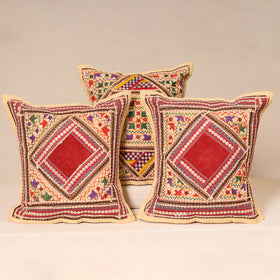 Kutch Hand Embroidered Mirror Work Cushion Cover (Set of 5) 25