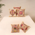 Kutch Hand Embroidered Mirror Work Cushion Cover (Set of 5) 26