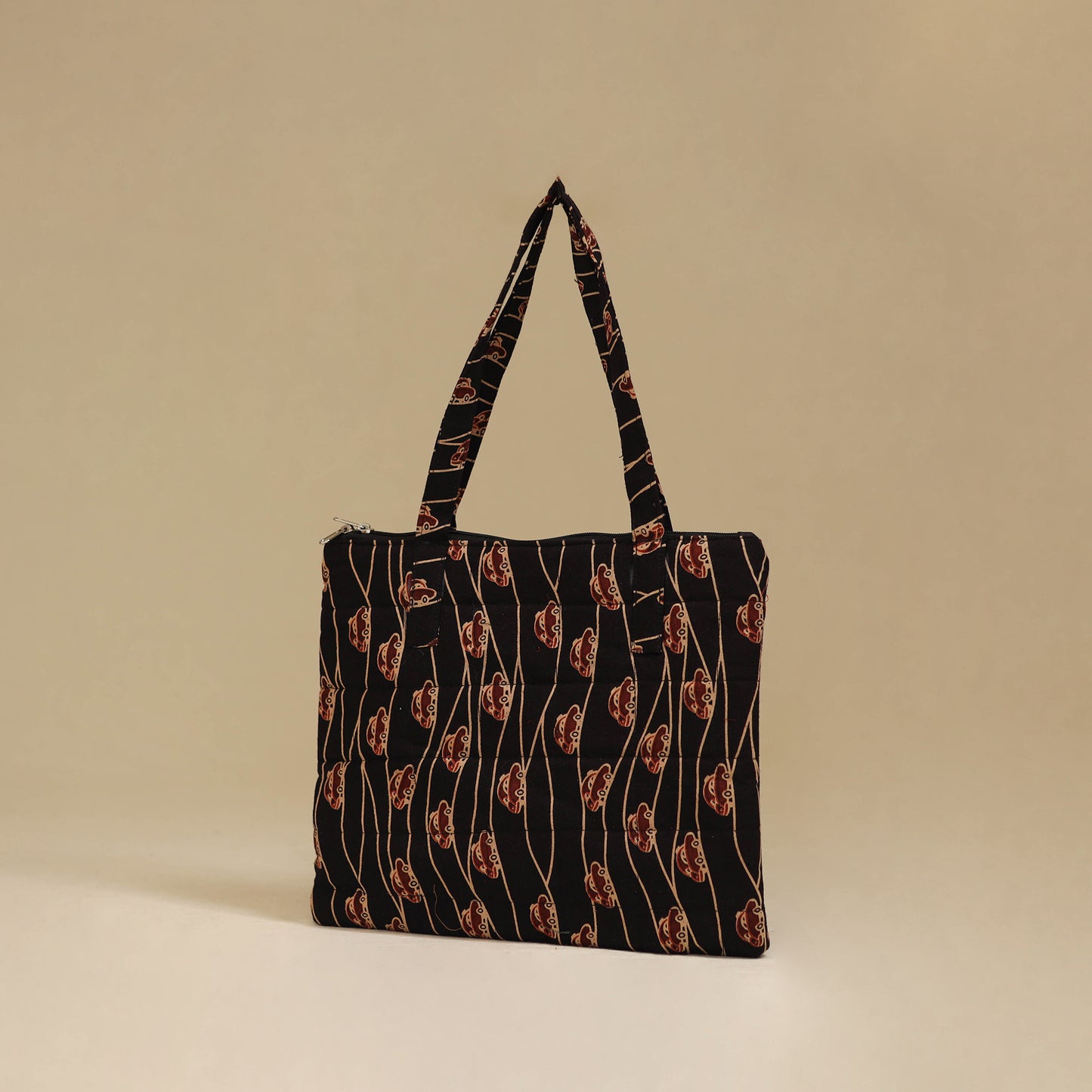 Handcrafted Cotton Quilted Handbag 27