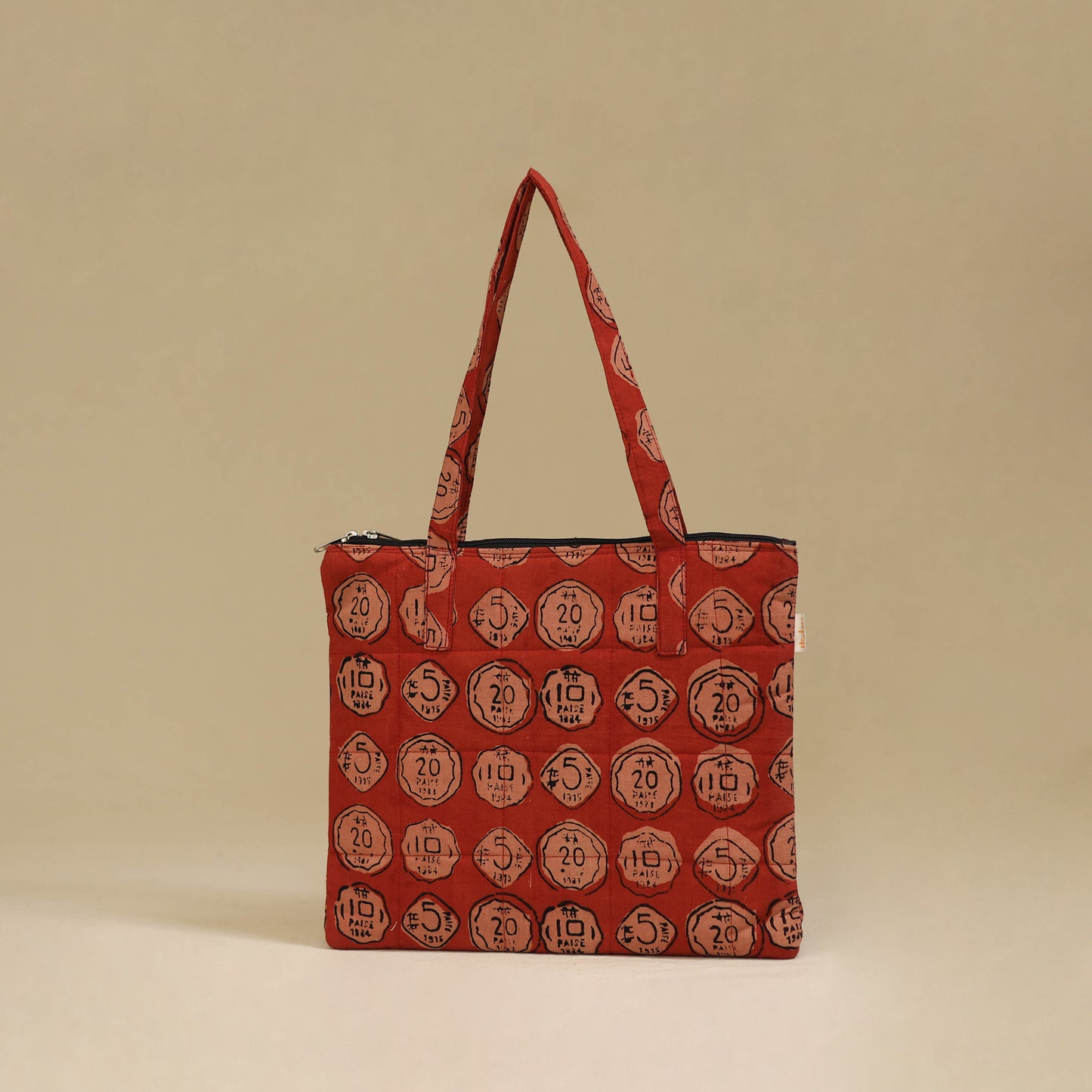 Handcrafted Cotton Quilted Handbag 28