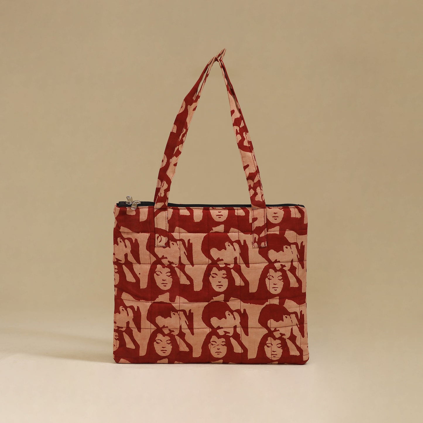 Handcrafted Cotton Quilted Handbag 29