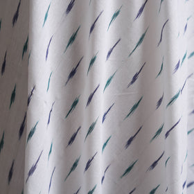 White - Pochampally Ikat Weave Cotton Fabric 20