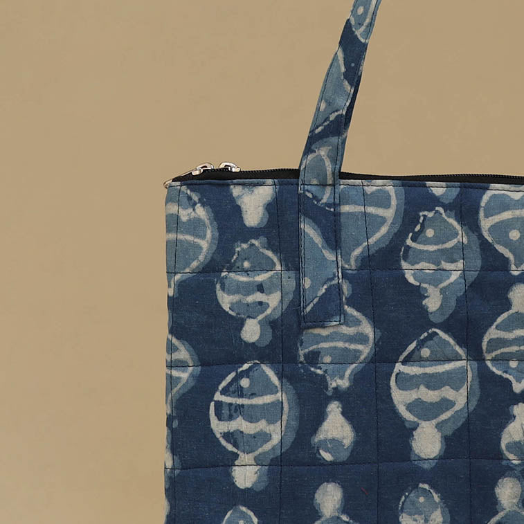 Handcrafted Cotton Quilted Handbag 33