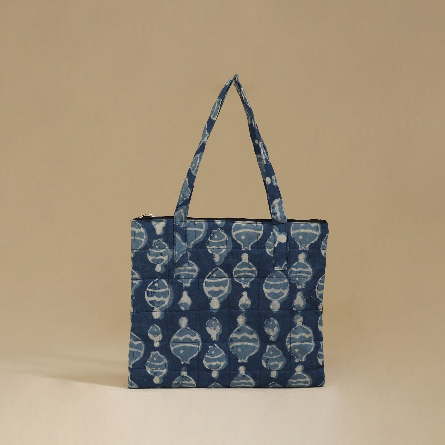 Handcrafted Cotton Quilted Handbag 33