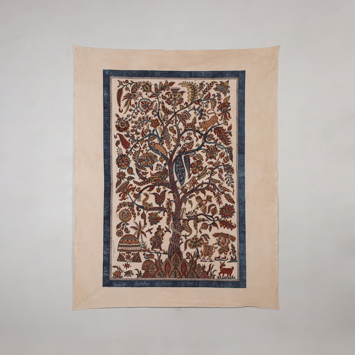 Kalamkari Art Wall Hanging with Tree of life Motif by Pitchuka Srinivas (72 x 60 in) 09