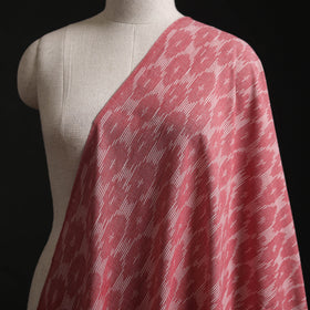 Pink - Pochampally Ikat Weave Cotton Fabric 21