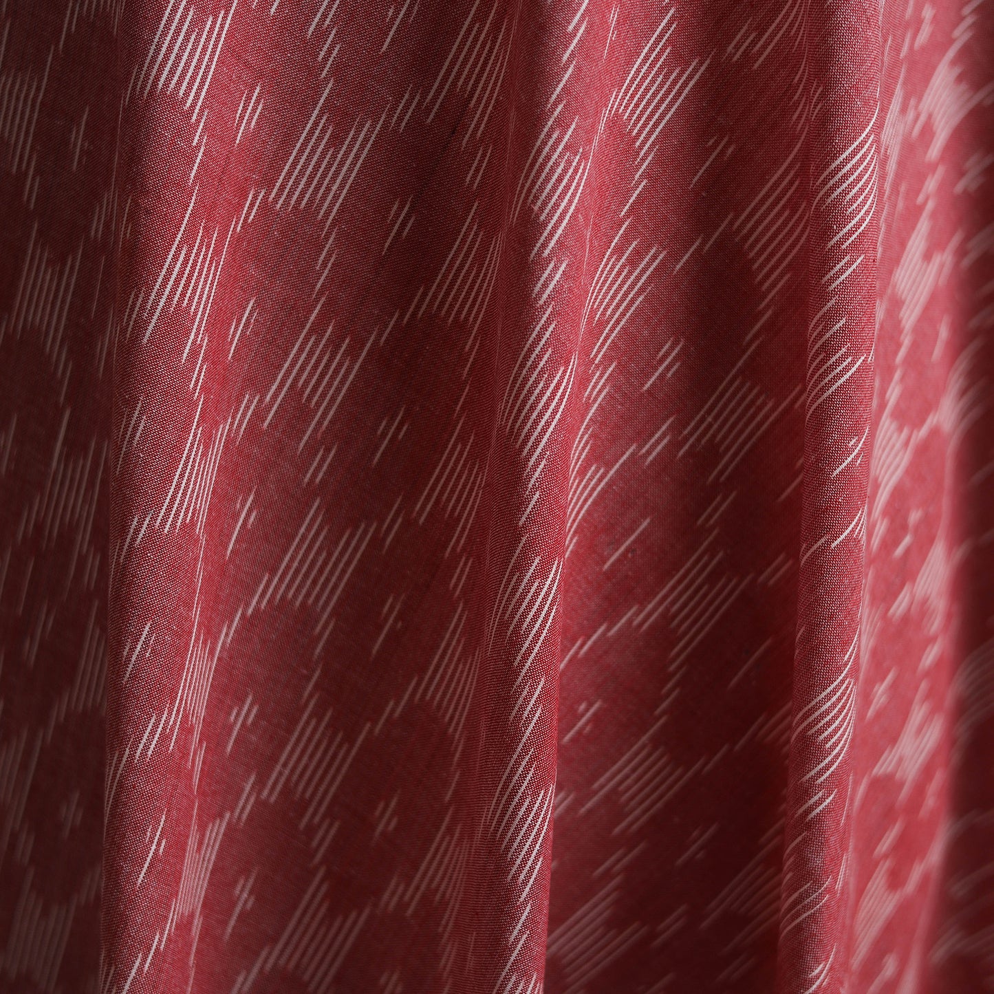 Pink - Pochampally Ikat Weave Cotton Fabric 21