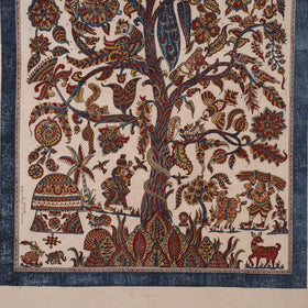 Kalamkari Art Wall Hanging with Tree of life Motif by Pitchuka Srinivas (72 x 60 in) 09