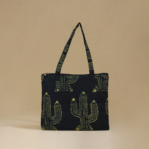 Handcrafted Cotton Quilted Handbag 38