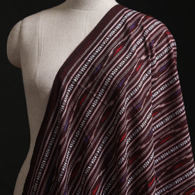 Maroon - Cotton Pochampally Dabi Ikat Fabric 03