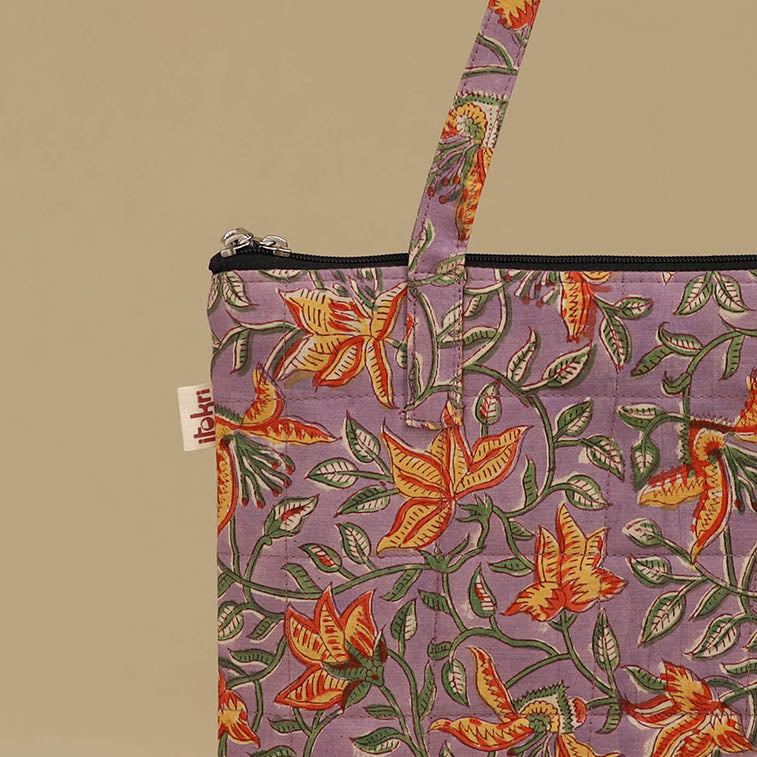 Handcrafted Cotton Quilted Handbag 40