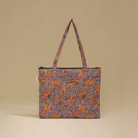 Handcrafted Cotton Quilted Handbag 40
