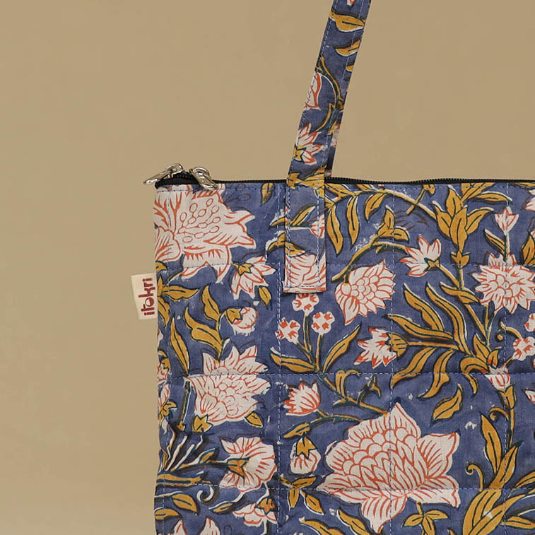 Handcrafted Cotton Quilted Handbag 41