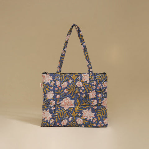 Handcrafted Cotton Quilted Handbag 41