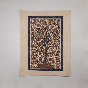 Multicolor - Kalamkari Art Wall Hanging with Tree of life Motif by Pitchuka Srinivas (72 x 60 in) 04