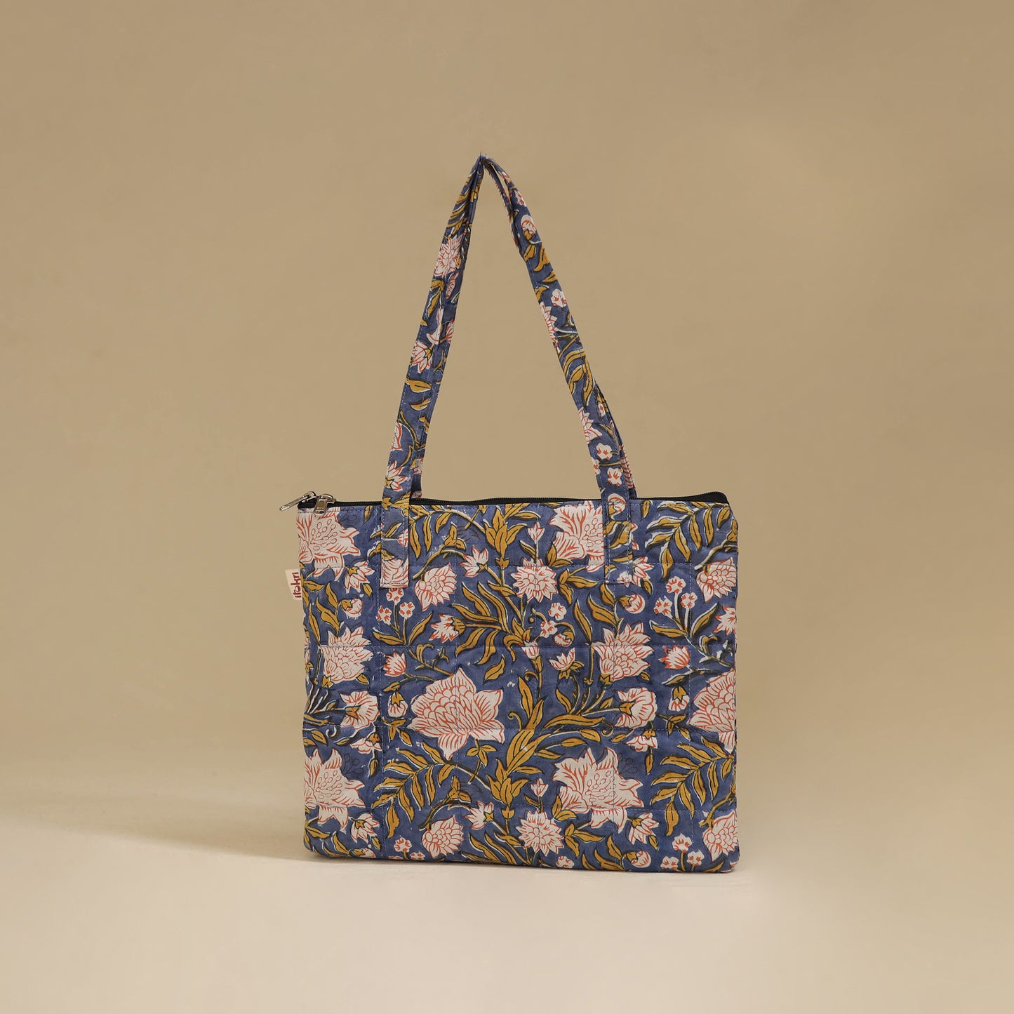 Handcrafted Cotton Quilted Handbag 41