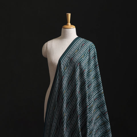 Green - Cotton Pochampally Dabi Ikat Fabric 05