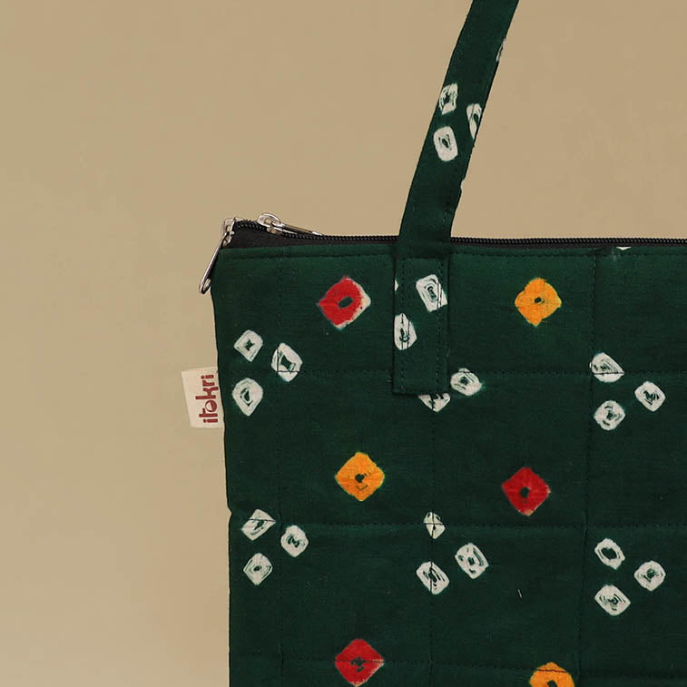 Handcrafted Cotton Quilted Handbag 43