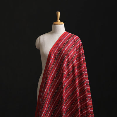 Red - Cotton Pochampally Dabi Ikat Fabric 06