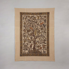 Kalamkari art wall hanging with tree of life motif by pitchuka srinivas (72 x 60 in)