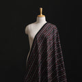 Black - Cotton Pochampally Dabi Ikat Fabric 08