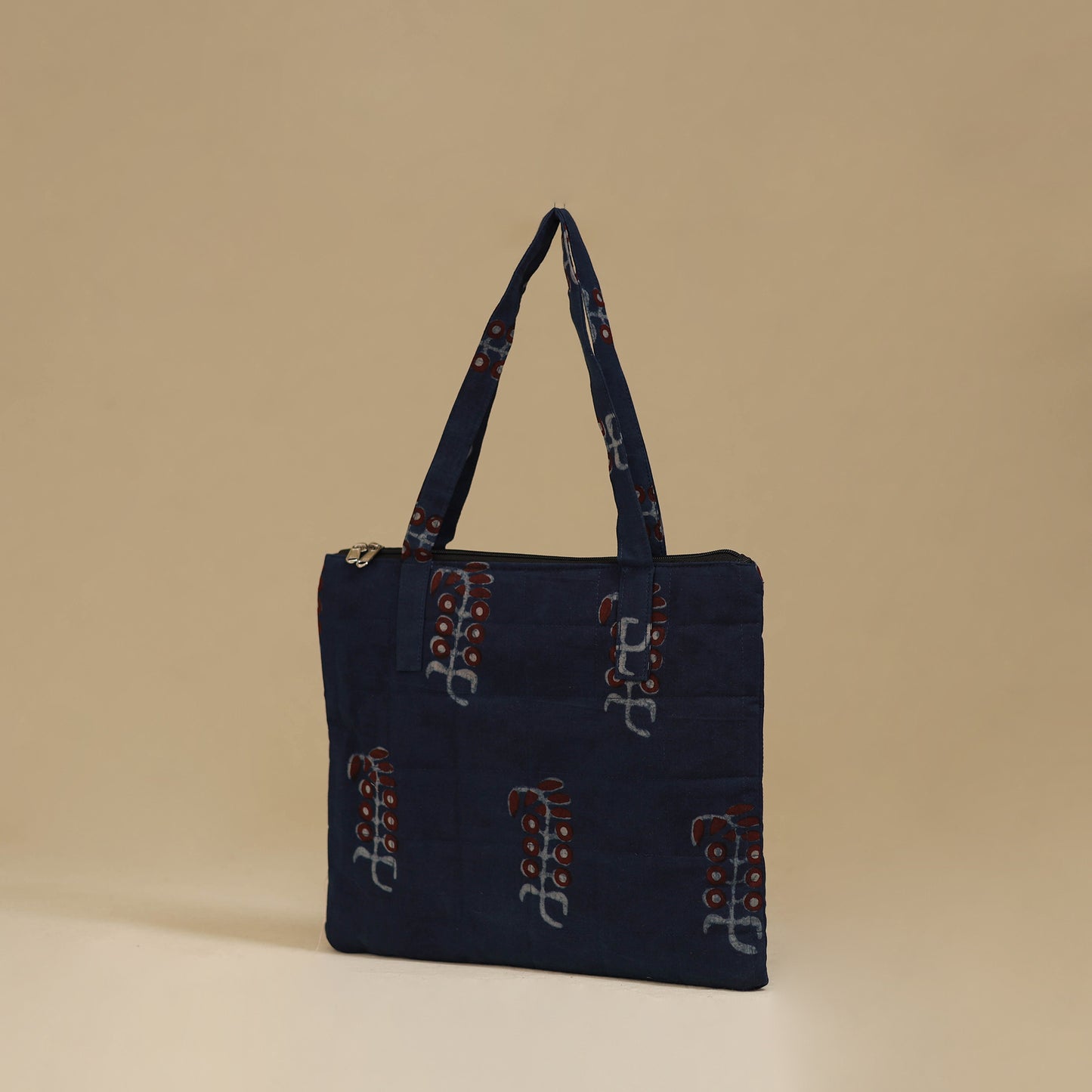Handcrafted Cotton Quilted Handbag 47