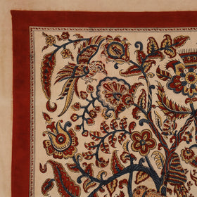 Kalamkari art wall hanging with tree of life motif by pitchuka srinivas (72 x 60 in)