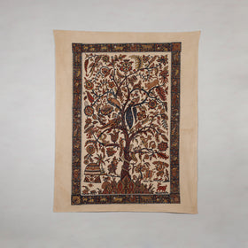 Kalamkari art wall hanging with tree of life motif by pitchuka srinivas (72 x 60 in)
