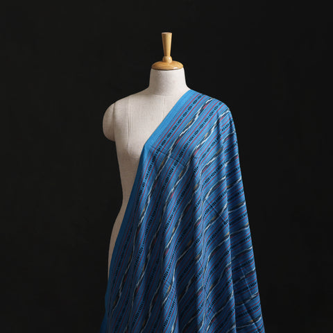 Blue - Cotton Pochampally Dabi Ikat Fabric 11