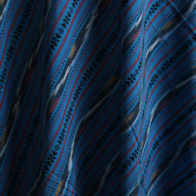 Blue - Cotton Pochampally Dabi Ikat Fabric 11
