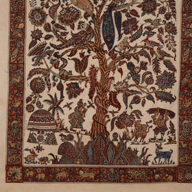 Kalamkari art wall hanging with tree of life motif by pitchuka srinivas (72 x 60 in)
