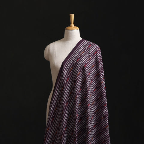 Purple - Cotton Pochampally Dabi Ikat Fabric 12