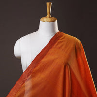 Orange - Mangalagiri Handloom Cotton Nizam Zari Border Fabric 20