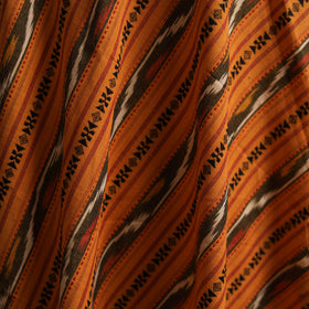 Orange - Cotton Pochampally Dabi Ikat Fabric 13