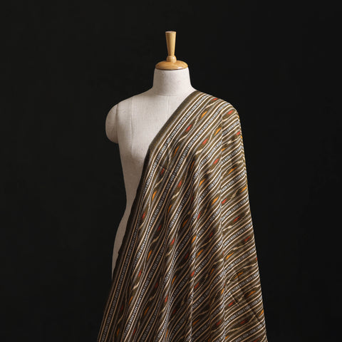 Green - Cotton Pochampally Dabi Ikat Fabric 14