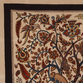 Kalamkari art wall hanging with tree of life motif by pitchuka srinivas (72 x 60 in)