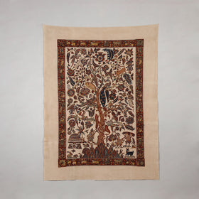 Kalamkari Art Wall Hanging with Tree of life Motif by Pitchuka Srinivas (72 x 60 in) 13