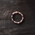 Handmade Rose Quartz and Fluorite Tumble Bracelet 02
